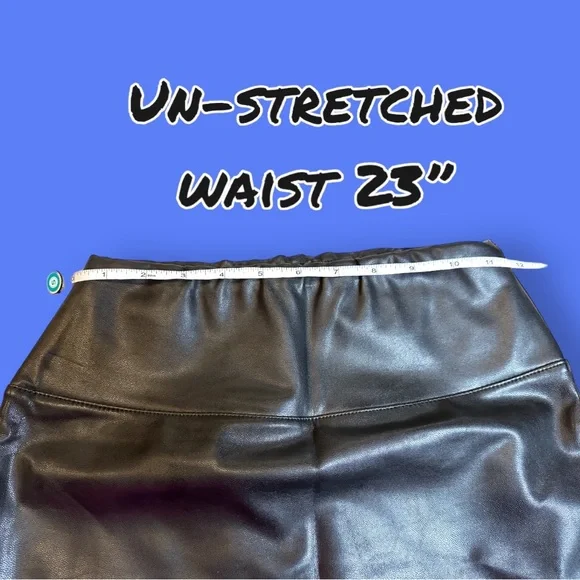 EUC RD Style Faux Leather Slip On Mini Skirt. Size XS 👠👠👠👠👠👠👠👠👠👠👠👠👠 - Picture 3 of 9